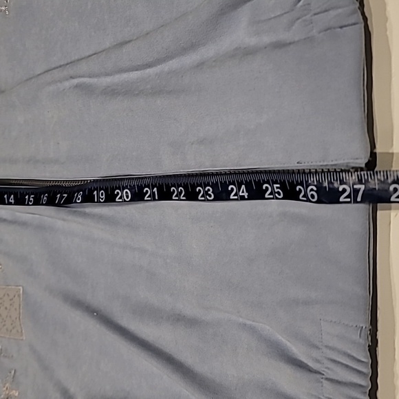 Alfred Dunner Ultra Suede Embroidered Patchwork Zippered Jacket Baby Blue 24W - Picture 13 of 15